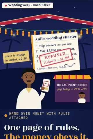 Charter, first screen of the live demo