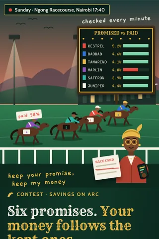 Contest, first screen of the live demo
