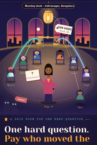 Ask The Room, first screen of the live demo