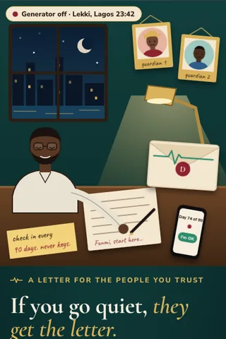 Handoff Vault, first screen of the live demo