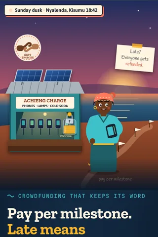Kept Promise, first screen of the live demo