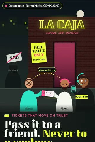 Plus One, first screen of the live demo