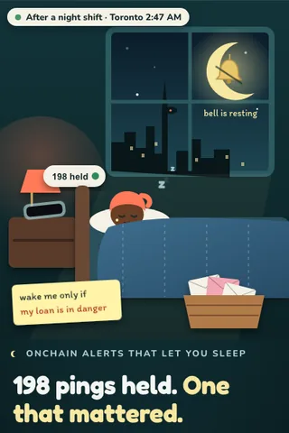 Quiet Hours, first screen of the live demo