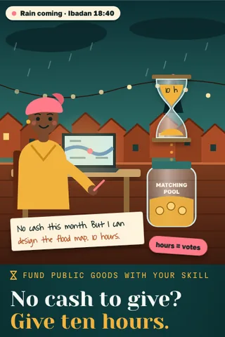 Skill Pledge, first screen of the live demo