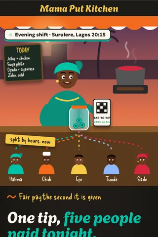 Till Tips, first screen of the live demo